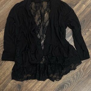 Black Lace Cardigan